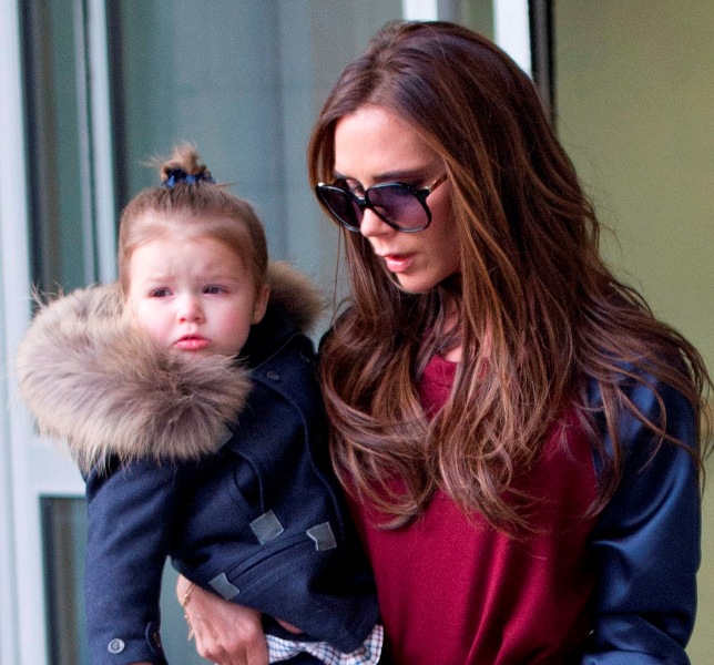 Victoria Beckham And Harper Seven Arrive In New York For Fashion Week ...